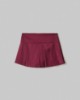 Gonna Corta Pantaloncino A Pieghe • Bordeaux