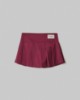 Gonna Corta Pantaloncino A Pieghe • Bordeaux