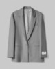 Giacca Gessata Con Spalline • Grigio Melange
