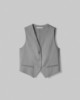 Gilet Gessato • Grigio Melange