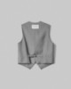 Gilet Gessato • Grigio Melange
