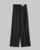 Pantalone Over Gessato Con Pences • Nero