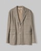 Blazer Principe Di Galles Over Con Spalline • Beige Sand