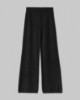 Pantalone Dritto In Maglia Con Paillettes • Nero
