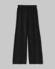 Pantalone Dritto In Maglia Con Paillettes • Nero