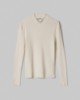 Maglia Lupetto In Costina Con Paillettes • Bianco Burro