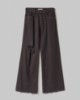 Pantalone In Bull Denim A Palazzo Con Rotture • Moro