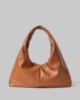 Borsa Media In Ecopelle Con Etichetta E Placchetta In Metallo • Cuoio