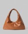 Borsa Media In Ecopelle Con Etichetta E Placchetta In Metallo • Cuoio