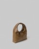 Borsa Piccola In Ecopelle Con Etichetta E Placchetta In Metallo • Fango