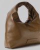 Borsa Piccola In Ecopelle Con Etichetta E Placchetta In Metallo • Fango