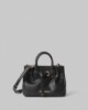 Borsa Piccola In Ecopelle Con Placchetta In Metallo • Nero