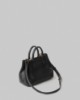 Borsa Piccola In Ecopelle Con Placchetta In Metallo • Nero