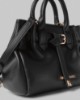 Borsa Piccola In Ecopelle Con Placchetta In Metallo • Nero