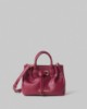 Borsa Piccola In Ecopelle Con Placchetta In Metallo • Bordeaux