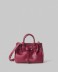Borsa Piccola In Ecopelle Con Placchetta In Metallo • Bordeaux
