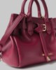 Borsa Piccola In Ecopelle Con Placchetta In Metallo • Bordeaux