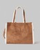 Borsa Scamosciata Grande • Tabacco