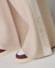 Pantalone In Maglia A Palazzo Con Bande In Contrasto E Logo In Punto Rovescio • Beige Sand