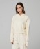 Felpa Cappuccio A Scatoletta Con Manica Raglan • Bianco Burro