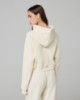 Felpa Cappuccio A Scatoletta Con Manica Raglan • Bianco Burro