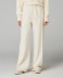 Pantalone Dritto In Viscosa Con Nervature Laterali • Bianco Burro