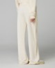 Pantalone Dritto In Viscosa Con Nervature Laterali • Bianco Burro