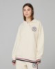 Polo In Felpa Over Con Patch Tennis • Bianco Burro