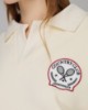 Polo In Felpa Over Con Patch Tennis • Bianco Burro