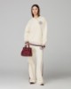 Polo In Felpa Over Con Patch Tennis • Bianco Burro