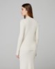 Maglia Lupetto In Costina Con Paillettes • Bianco Burro