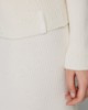 Maglia Lupetto In Costina Con Paillettes • Bianco Burro