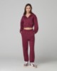 Pantalone In Felpa Over Con Elastico Al Fondo • Bordeaux