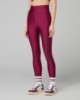 Leggings Vita Alta In Lycra Lucida Stampa Grande Con Cucitura Bottom Up • Bordeaux