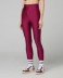 Leggings Vita Alta In Lycra Lucida Stampa Grande Con Cucitura Bottom Up • Bordeaux