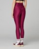 Leggings Vita Alta In Lycra Lucida Stampa Grande Con Cucitura Bottom Up • Bordeaux