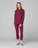 Leggings Vita Alta In Lycra Lucida Stampa Grande Con Cucitura Bottom Up • Bordeaux