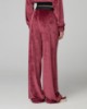 Pantalone In Cinglia Dritto Con Elastcio In Contrasto • Bordeaux