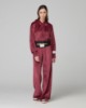 Pantalone In Cinglia Dritto Con Elastcio In Contrasto • Bordeaux