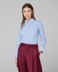 Camicia Slim Fit In Cotone Elasticizzato • Azzurro