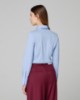 Camicia Slim Fit In Cotone Elasticizzato • Azzurro