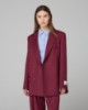 Blazer Doppiopetto Con Spalline • Bordeaux