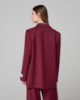 Blazer Doppiopetto Con Spalline • Bordeaux