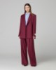 Blazer Doppiopetto Con Spalline • Bordeaux