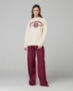 Pantalone Over In Twill Con Coulisse • Bordeaux