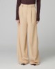 Pantalone Over In Twill Con Pences E Elastico Sul Dietro • Beige Sand