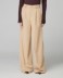Pantalone Over In Twill Con Pences E Elastico Sul Dietro • Beige Sand
