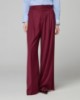Pantalone Over In Twill Con Pences • Bordeaux
