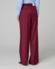 Pantalone Over In Twill Con Pences • Bordeaux