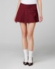 Gonna Corta Pantaloncino A Pieghe • Bordeaux